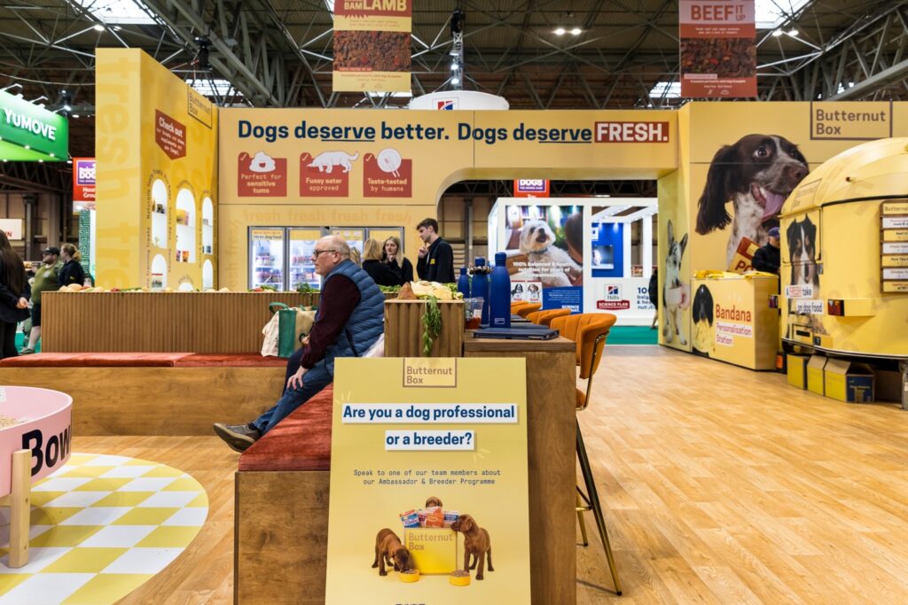 Brand Activation Example - Butternut Box Kitchen Themed Exhibition Stand