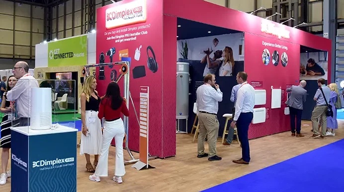 Our Sustainable exhibition stand designed for Dimplex