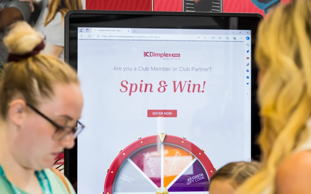 Exhibition Stand Game - Spin the Wheel