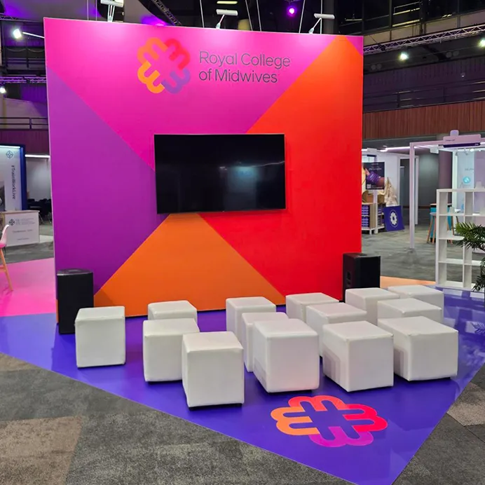 reusable conference display