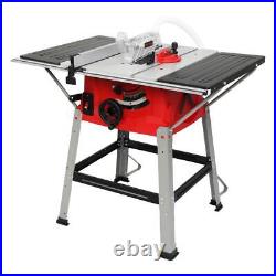 10 Table Saw with Stand & Port for Connecting Dust Collector 60T Blade 5000RPM