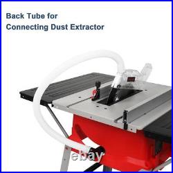 10 Table Saw with Stand & Port for Connecting Dust Collector 60T Blade 5000RPM