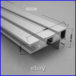 1 Pcs Table Saw Miter Track 600mm Accessory Aluminium Alloy Fence Stop Durable