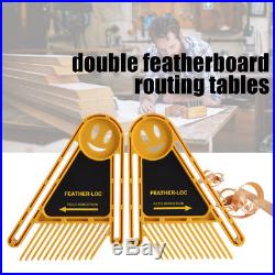 2X Featherboard Set For Trimmer Router Table Saw Fence Woodworking Accessories H
