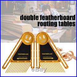 2X Featherboard Set For Trimmer Router Table Saw Fence Woodworking Accessories H