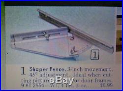 2 Craftsman Molding Fence Shaper Guide Attachments for Radial Arm Saw 605 29530