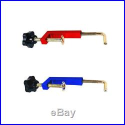 2x Set Universal Metal Woodworking Fence G-Type Clamp Adjustable For Table Saw