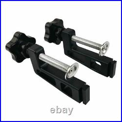 2x Woodworking Miter Gauge Backer G Clamps Saw Table Fence Fixing Tools Brackets