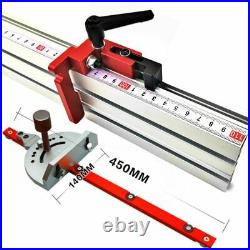 400mm Aluminum Angle Miter Gauge Sawing Assembly Ruler Woodworking Tool