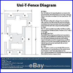 43 Uni-t-fence Table SAW Fence By Peachtree Woodworking PW1113