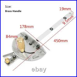450mm Table Saw BandSaw Router Angle-Miter Gauge Mitre Guide Fence Cut Aluminum