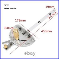450mm Table Saw-Band Saw-Router Angle Miter Gauge Mitre Guide Fence Cut Aluminum
