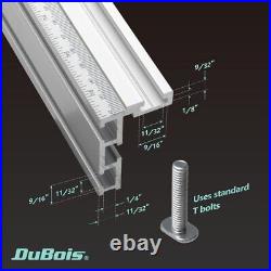 51007 Table Saw Miter Gauge Fence System with 13 Precise Angle Stops & Standard