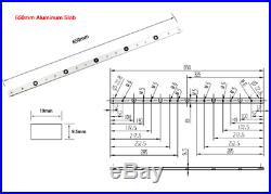 650mm Aluminum sliding slab block for Router Table Saw Fence