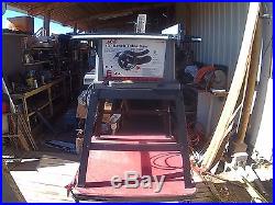 ACE 10 INCH TABLE SAW with STAND, RIP FENCE, MITER GUIDE, ANTI-KICK & WRENCHES