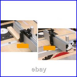 Aluminum Alloy Table Saw Miter Gauge Fence with Track Stop for Miter Gauge
