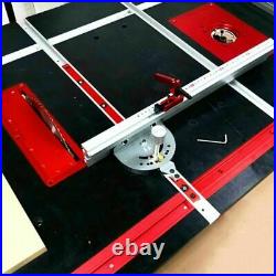 Aluminum Angle Miter Gauge Sawing Assembly Ruler Woodworking Tool 400mm Device