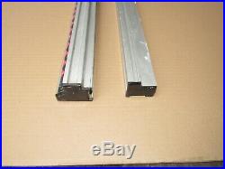 CRAFTSMAN 315. RYOBI 10 TABLE SAW FRONT AND BACK FENCE RAILS WithCLAMPS BT3000