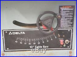 Delta 34-670 10 Table Saw Cam Lock Fence & Rails