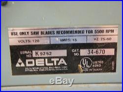 DELTA 34-670 10 Table Saw Fence & rails Assembly