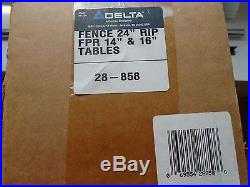 Delta 24 Rip Fence with Guide Bars + Mounting Screws Fits 14 & 16 Tables New