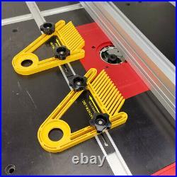 Dual Feather Board Multi-purpose Tables Saws Router Woodworking Fence Set