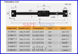 External Remote DRO Display Lathe Magnet Linear Scale 150/200/300/500/600/1000mm