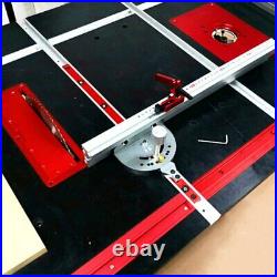 Fence with Metric Scale for Table Saw Router, Angle Miter Gauge Sawing Assembly