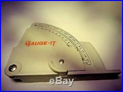 Gauge-It, table saw blade height, angle and fence gauge 55-P