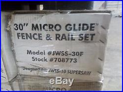 Jet 30 Micro Glide Fence & Rail Set Model # JWSS-10 Fits Mostly all Table Saws