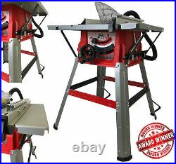 Lumberjack 8 Bench Table Saw with Stand Side Extensions Fence & TCT Blade 240V