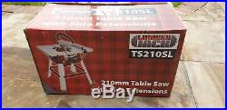 Lumberjack 8 Bench Table Saw with Stand Side Extentions Fence & TCT Blade 240V