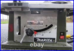 Makita 2708 table saw with fence, miter gauge, wrench-made in Japan