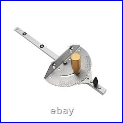 Metal Miter Gauge Woodworking Angle Tool with Fence Bracket Sturdy Universal for