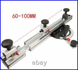Miter Gauge Aluminum Profile Fence Sliding Table Saw Telescopic Brackets Tools