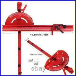 Miter Gauge Fence Set Aluminium Track Sawing Angle Ruler Table Saw Router 400mm