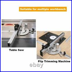 Miter Gauge Track Stop Table Saw Router Aluminum Assembly 450mm Woodworking Tool