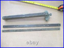 Older 8 Sears Dunlap Bench Saw Model 103.22880 Fence Guide Bars WithExtensions