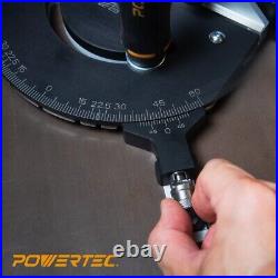 POWERTEC 71766 Precision Miter Gauge System for Table Saw Kit, Telescoping Fence