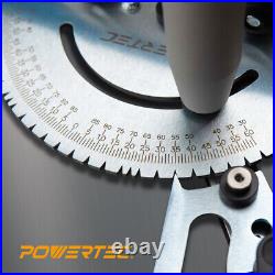 POWERTEC Deluxe Miter Gauge for Table Saw with 27 Angle Stops (71142)
