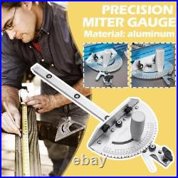 Precision Miter Gauge and Aluminum Miter Fence Woodworking ToolM8