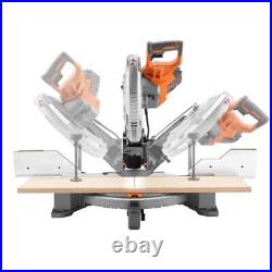 Ridgid Miter Saw Corded 15Amp Positive Stop with2Bevel+Led+Compact Blower+Inflator