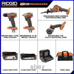 Ridgid Portable Table Saw 10Blade+Rip Fence+Miter Gauge+Push Stick+Stand Corded