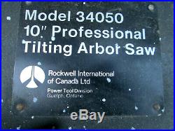 Rockwell 34050 Table Saw Parts -Extension Rails / Pipes / Fence Rails With Bolts