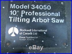Rockwell 34050 Table Saw Parts Fence