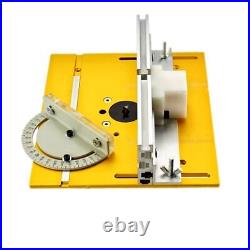 Router Table Insert Plate Benches Saw Miter Gauge Profile Fence Sliding Brackets