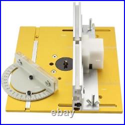 Router Table Insert Plate Saw W Miter Aluminum Profile Fence Sliding Brackets