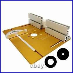 Router Table Insert Plate With Miter Gauge Fence Aluminum Saw Engraving Machine
