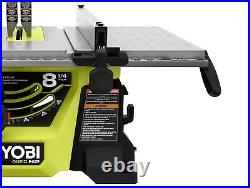 Ryobi HP 18V Brushless Cordless 8-1/4 in. Compact Portable Jobsite Table Saw Ki