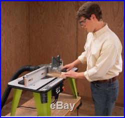 Ryobi Router Table Saw Adjustable Aluminum Fence Built-In Vacuum Port Tool Stand